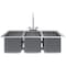 Amgood Drop in Sink 10 in. L x 14 in. W x 10 in. D, 3, 430 Stainless Steel SINK DIS-101410-3 - FAUCET - alternate 2